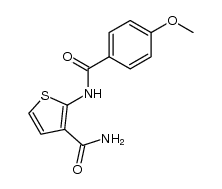 2-(4-methoxy-benzoylamino)-thiophene-3-carboxylic acid amide Structure
