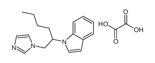 1-(1-imidazol-1-ylhexan-2-yl)indole,oxalic acid Structure