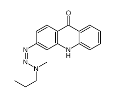 3-[[methyl(propyl)amino]diazenyl]-10H-acridin-9-one结构式