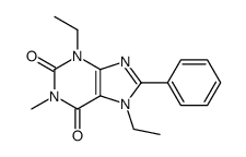 3,7-diethyl-1-methyl-8-phenylpurine-2,6-dione Structure