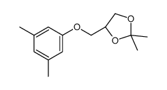 (4R)-4-[(3,5-dimethylphenoxy)methyl]-2,2-dimethyl-1,3-dioxolane结构式