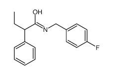 N-[(4-fluorophenyl)methyl]-2-phenylbutanamide结构式