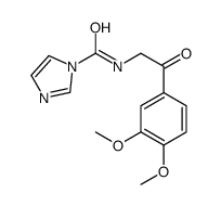 N-[2-(3,4-dimethoxyphenyl)-2-oxoethyl]imidazole-1-carboxamide Structure