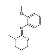 (2-methoxy-phenyl)-(3-methyl-[1,3]thiazinan-2-ylidene)-amine Structure