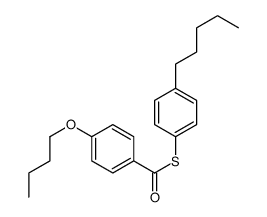S-(4-pentylphenyl) 4-butoxybenzenecarbothioate结构式