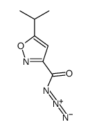 5-propan-2-yl-1,2-oxazole-3-carbonyl azide结构式