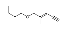 5-butoxy-4-methylpent-3-en-1-yne结构式