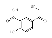 5-(2-bromoacetyl)-2-hydroxy-benzoic acid结构式