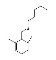 1,5,5-trimethyl-6-(pentylsulfanylmethyl)cyclohexene结构式