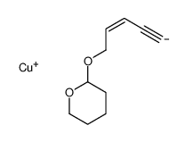 copper(1+),2-pent-2-en-4-ynoxyoxane结构式