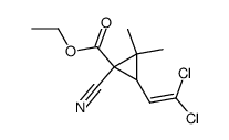 ethyl 1-cyano-3-(2',2'-dichlorovinyl)-2,2-dimethylcyclopropane-1-carboxylate Structure