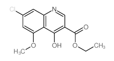 ethyl 7-chloro-5-methoxy-4-oxo-1H-quinoline-3-carboxylate结构式