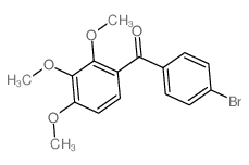 (4-bromophenyl)-(2,3,4-trimethoxyphenyl)methanone structure
