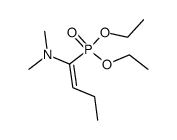 (Z)-1-(Diethoxyphosphoryl)-N,N-dimethyl-1-buten-1-amin Structure