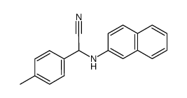 (+-)-α-(β-Naphthylamino)-p-methyl-benzylcyanid结构式