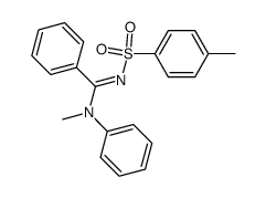 N-Methyl-N-phenyl-N'-tosyl-benzamidin结构式