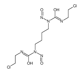3-(2-chloroethyl)-1-[4-[2-chloroethylcarbamoyl(nitroso)amino]butyl]-1-nitrosourea结构式