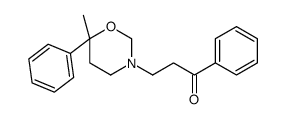 3-(6-methyl-6-phenyl-1,3-oxazinan-3-yl)-1-phenylpropan-1-one Structure