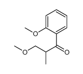 3-methoxy-1-(2-methoxyphenyl)-2-methylpropan-1-one结构式