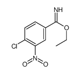 Ethyl 4-chloro-3-nitrobenzenecarboximidate结构式