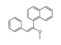 (E)-1-methoxy-1-(naphthalen-1-yl)-2-phenylethene结构式