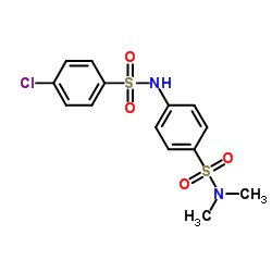 4-{[(4-Chlorophenyl)sulfonyl]amino}-N,N-dimethylbenzenesulfonamide结构式