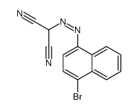 2-[(4-bromonaphthalen-1-yl)diazenyl]propanedinitrile Structure