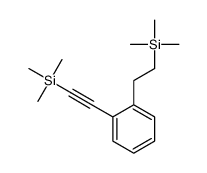 trimethyl-[2-[2-(2-trimethylsilylethyl)phenyl]ethynyl]silane结构式