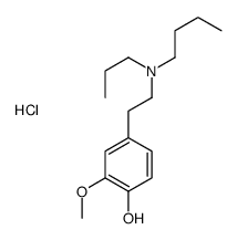 4-[2-[butyl(propyl)amino]ethyl]-2-methoxyphenol,hydrochloride Structure