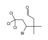 4-bromo-6,6,6-trichloro-3,3-dimethylhexanal Structure