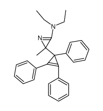 N,N-Diethyl-2-methyl-2-(1,2,3-triphenyl-2-cyclopropen-1-yl)-2H-azirin-3-amine Structure