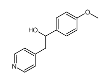 4-[2-Hydroxy-2-(p-methoxyphenyl)ethyl]pyridine结构式