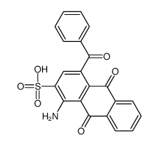 1-amino-4-benzoyl-9,10-dioxoanthracene-2-sulfonic acid结构式