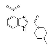 (4-methylpiperazin-1-yl)-(4-nitro-1H-benzoimidazol-2-yl)methanone Structure
