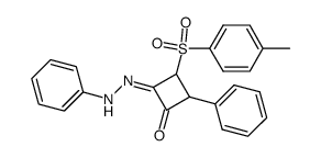 2-Phenyl-4-(phenyl-hydrazono)-3-(toluene-4-sulfonyl)-cyclobutanone Structure
