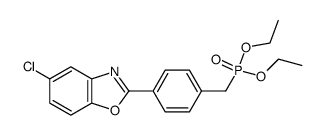 [4-(5-chloro-benzooxazol-2-yl)-benzyl]-phosphonic acid diethyl ester结构式