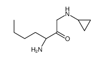 (3S)-3-amino-1-(cyclopropylamino)heptan-2-one Structure