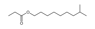 Propanoic acid 8-methylnonyl ester Structure