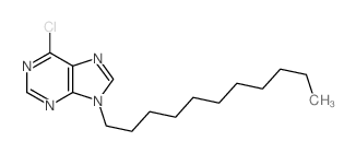 6-chloro-9-undecyl-purine Structure
