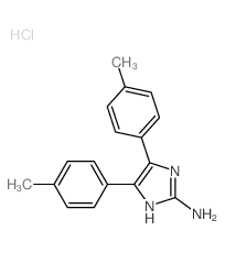 1H-Imidazol-2-amine,4,5-bis(4-methylphenyl)-, hydrochloride (1:1) Structure