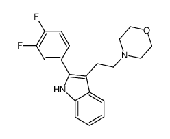 4-[2-[2-(3,4-difluorophenyl)-1H-indol-3-yl]ethyl]morpholine结构式