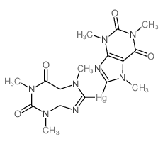 MERCURIC-8,8-DICAFFEINE Structure