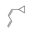 (Z)-1-cyclopropyl-1,3-butadiene结构式