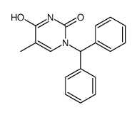 1-benzhydryl-5-methylpyrimidine-2,4-dione结构式