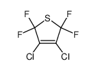 3,4-dichloro-2,2,5,5-tetrafluoro-2,5-dihydrothiophene Structure