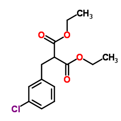 Diethyl (3-chlorobenzyl)malonate Structure