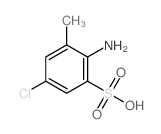 Benzenesulfonicacid, 2-amino-5-chloro-3-methyl-结构式