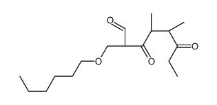 (2R,4S,5R)-2-(hexoxymethyl)-4,5-dimethyl-3,6-dioxooctanal结构式
