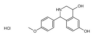 1-(4-methoxyphenyl)-1,2,3,4-tetrahydroisoquinolin-2-ium-4,6-diol,chloride Structure