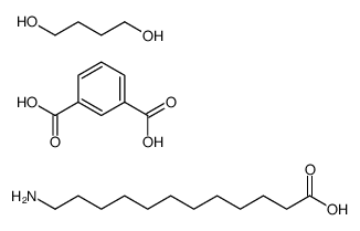 12-aminododecanoic acid,benzene-1,3-dicarboxylic acid,butane-1,4-diol结构式